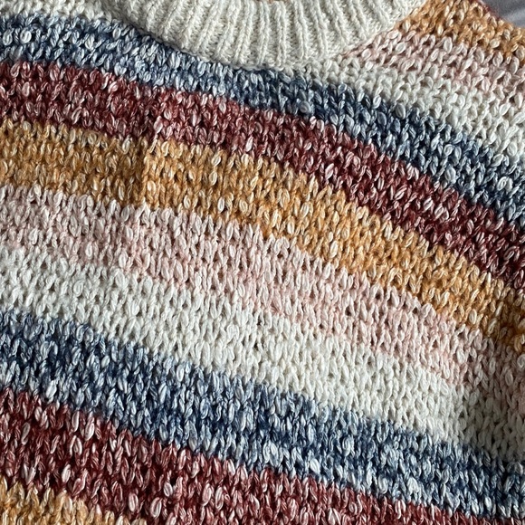 Madewell Rainbow Stripe Crewneck Sweater XXS - Picture 4 of 8